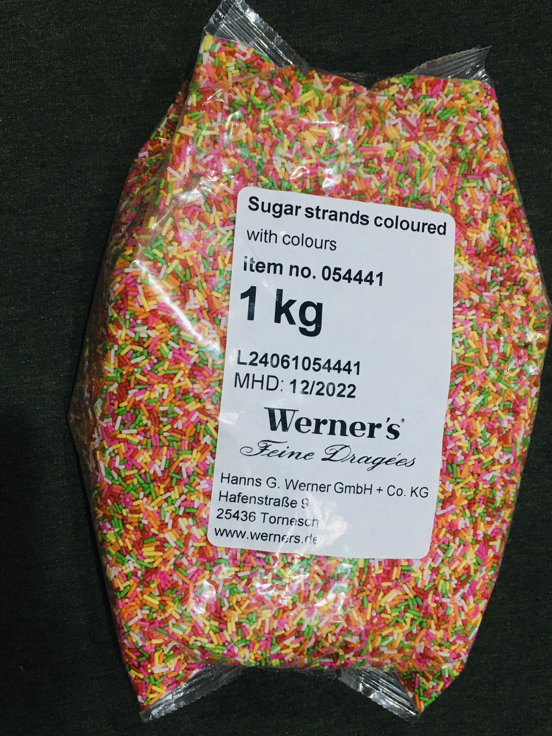 Cốm màu werner's sắc màu 100gr
