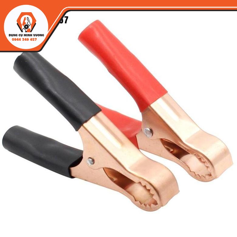 Set 2 đầu kẹp cá sấu 50a - 80mm cho bình ắc quy xe hơi - kẹp bình ắc quy thép trắng không gỉ chuyên dụng cho xe ô tô