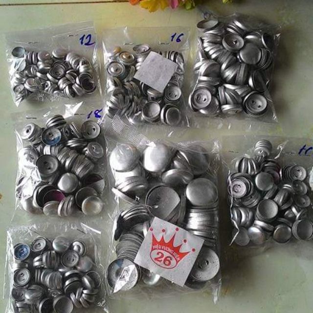 Phôi nhôm làm nút bọc vải