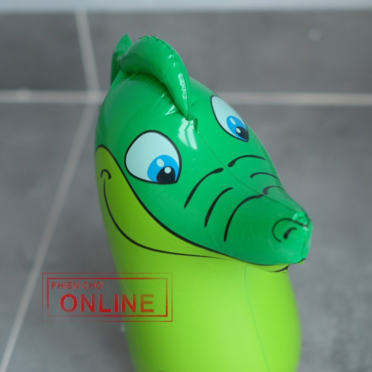 Lật Đật Bơm Hơi 33cm, Đồ Chơi Bơm Hơi Hình Con Vật (Có Túi Cát)