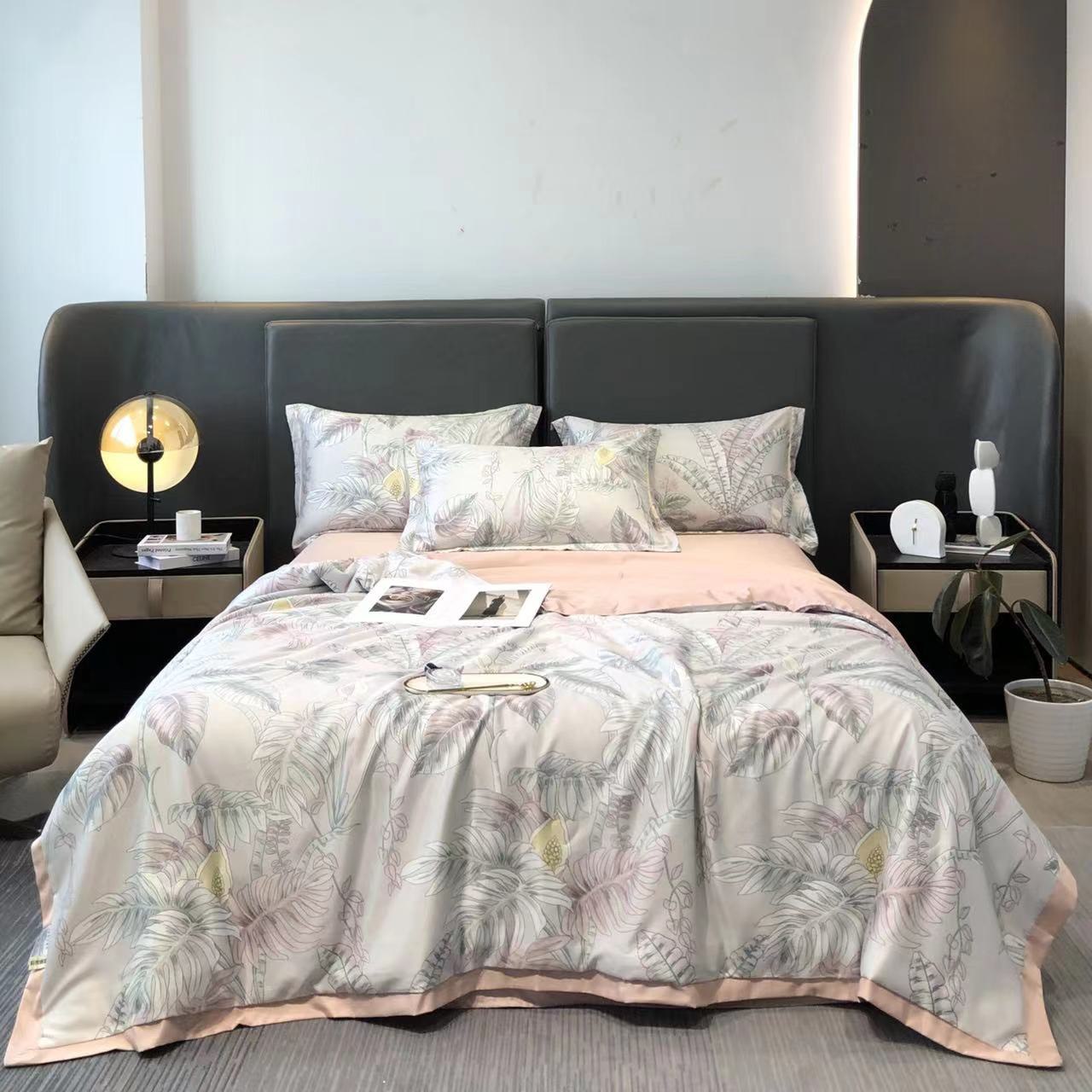 bộ chăn ga lụa thái