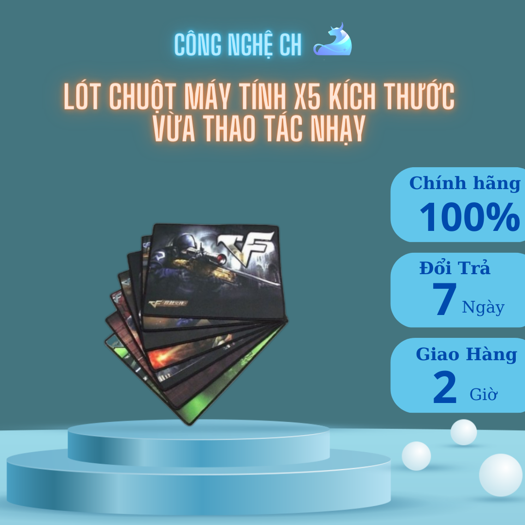 Lót chuột máy tính X5 kích thước vừa thao tác nhạy