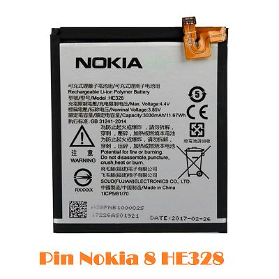 [HCM]PIN NOKIA 8 /TA-1004 / HE328 BẢO HÀNH : 6 THÁNG