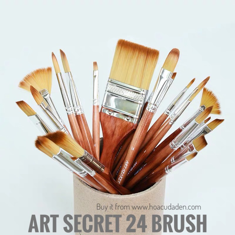 [HCM]Cọ Vẽ Đầu Oval Art Secret 2089 Filbert