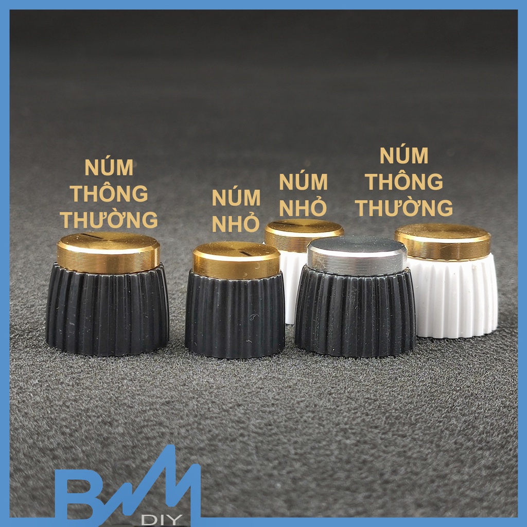 Núm volume kiểu dáng Marshall 16x16mm 20x16mm loại cắm trực tiếp
