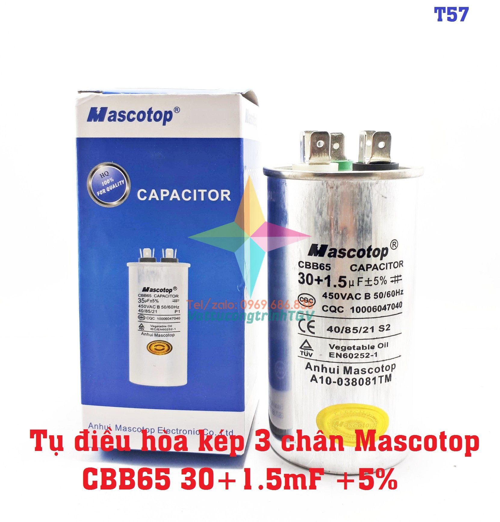Tụ điều hòa MASCOTOP CBB65 30uF+5%