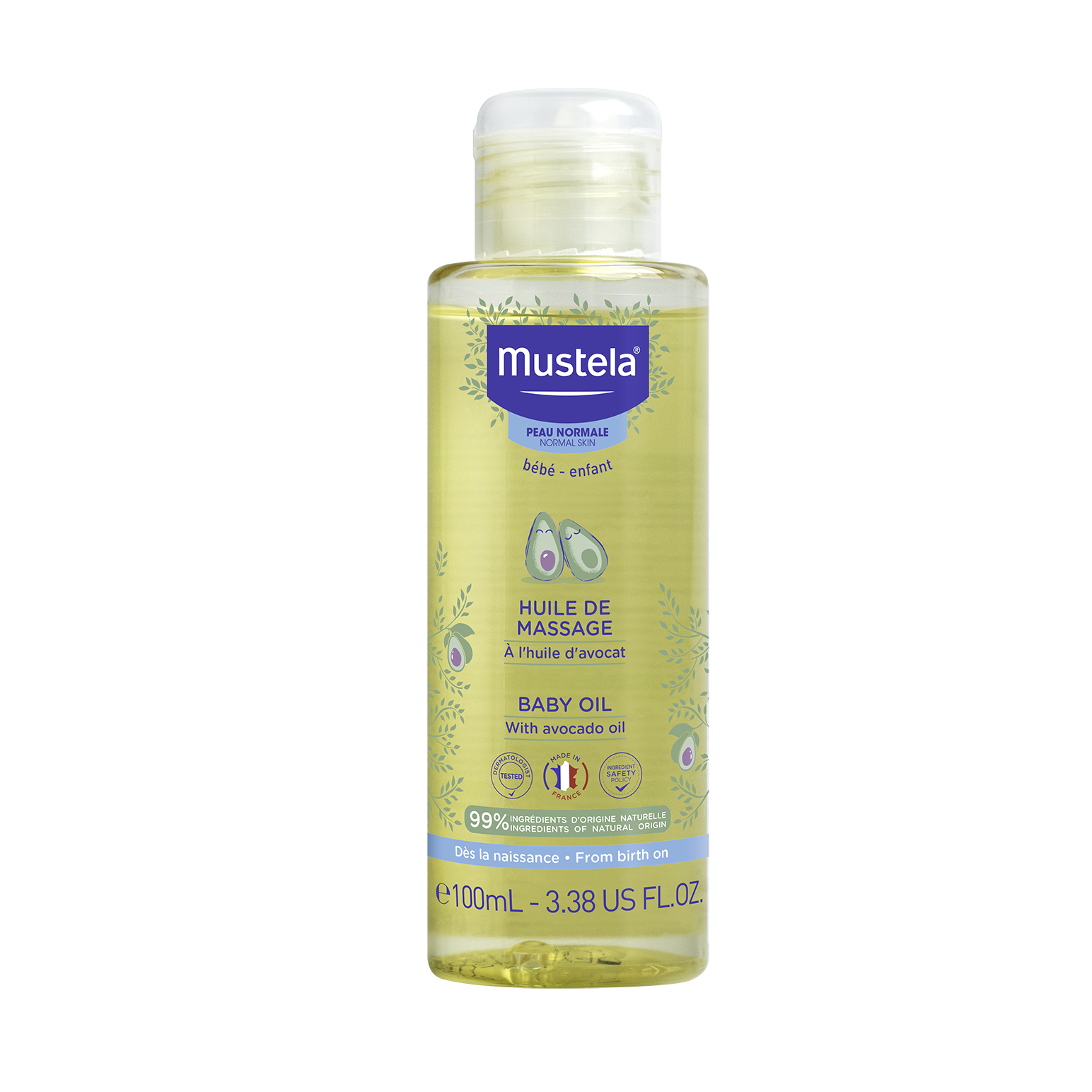 Dầu Massage Cho Trẻ Sơ Sinh & Em Bé Mustela 100ml