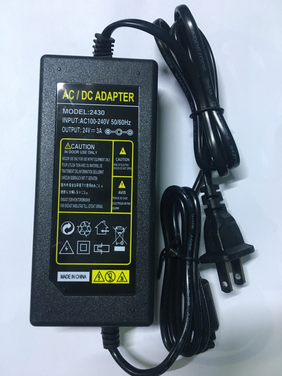 Nguồn Adapter 24V 3A cho máy lọc nước, Led, ghế massage, màn hình...