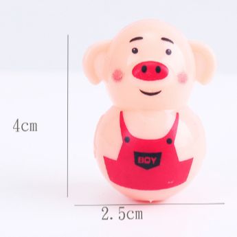 Lật Đật Mini Hình Heo Siêu Dễ Thương Đáng Yêu 4cm