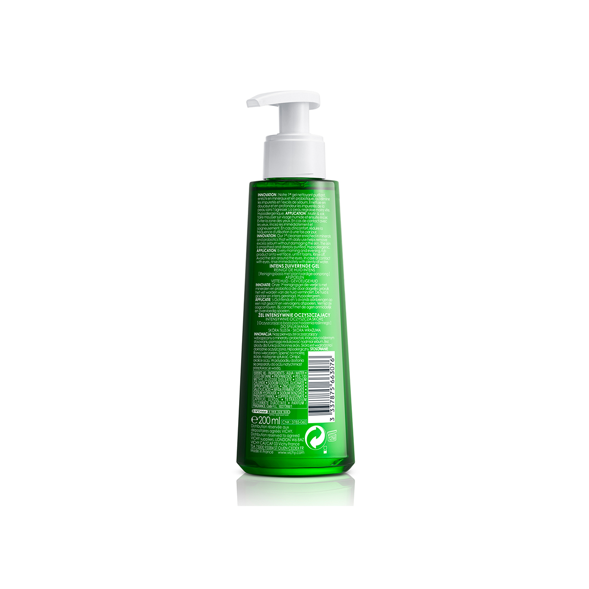 [GIẢM 20K ĐƠN 399K] Vichy Gel Rửa Mặt Cho Da Dầu, Mụn Normaderm Phytosolution 200ml