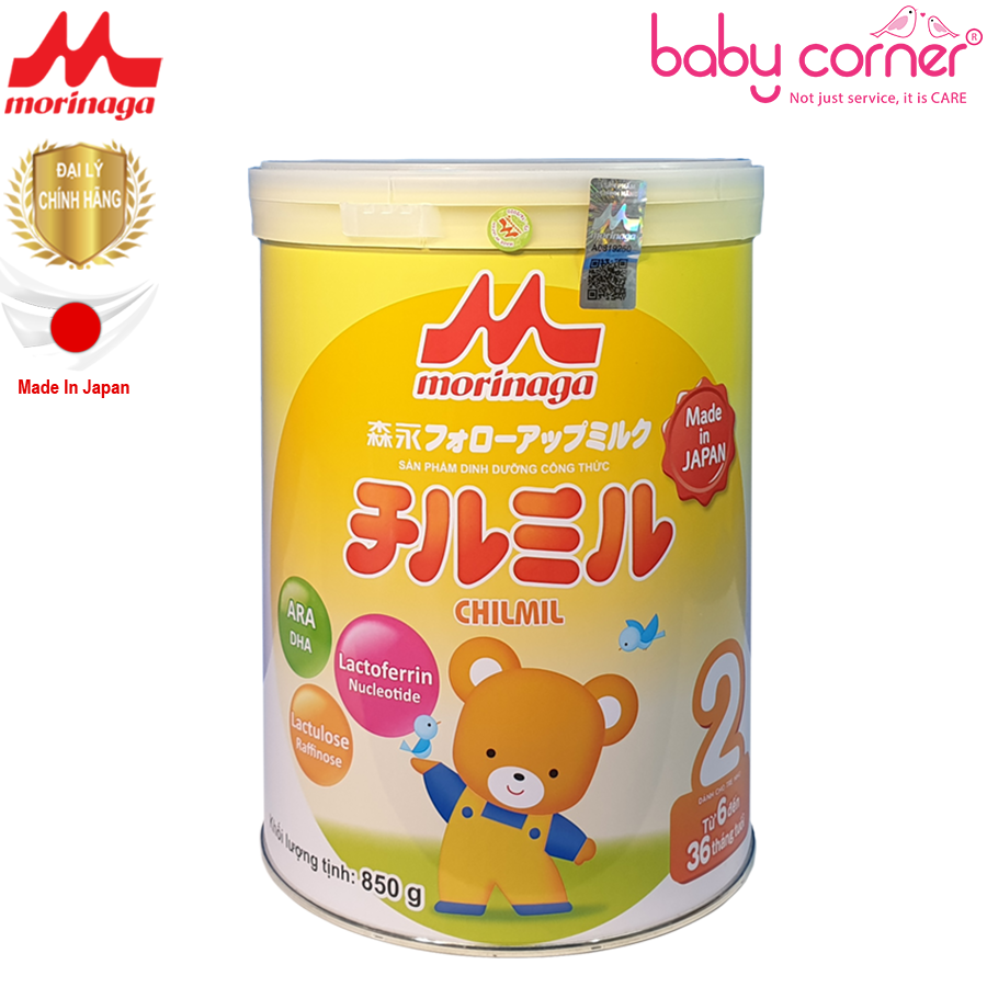 Sữa Morinaga Số 2 800g nắp gập date mới nguyên đai
