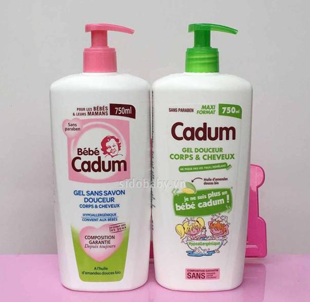 Tắm gội cadum 2 in 1 cho bé