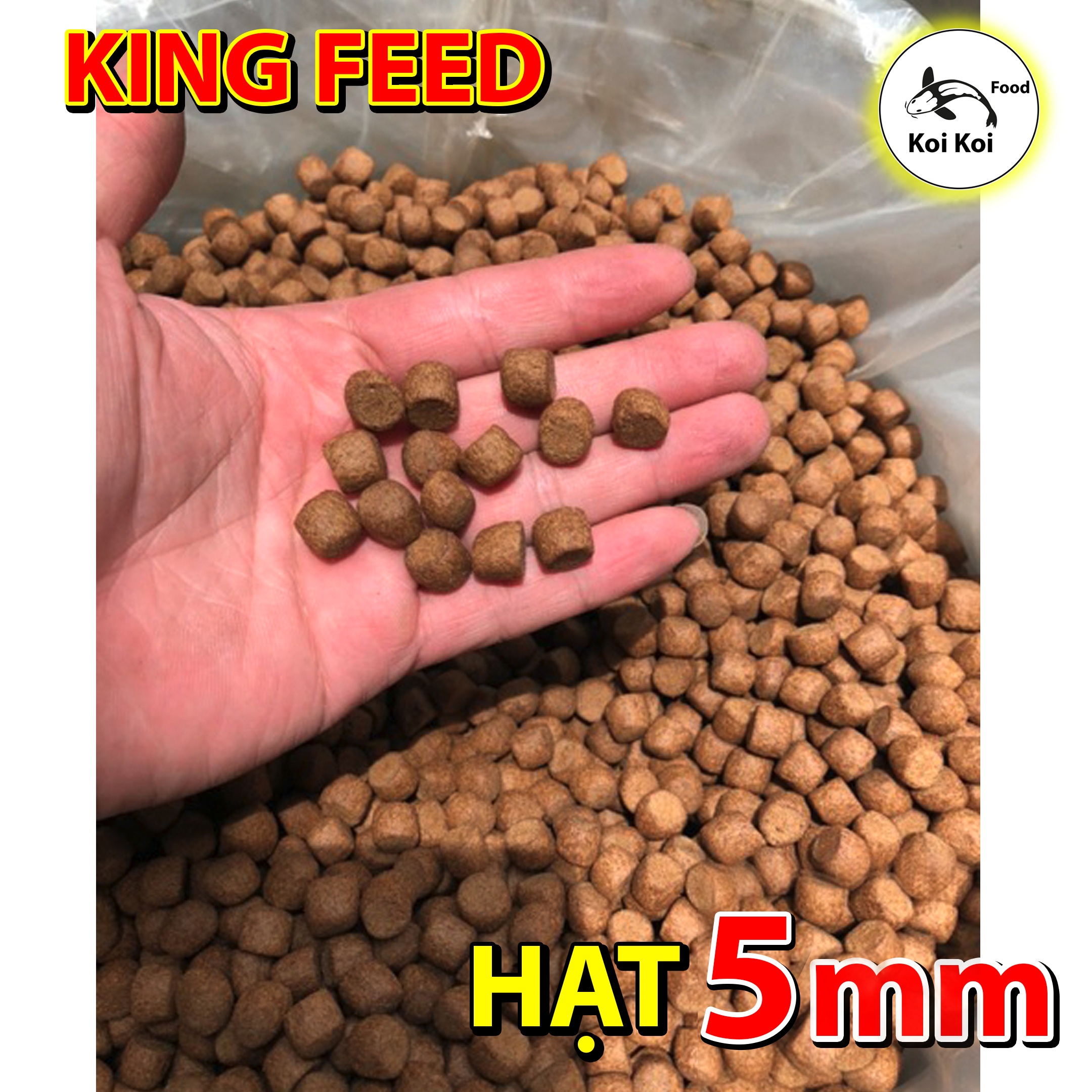 Thức Ăn Cho Cá Koi Trưởng Thành (size 5mm) KING FEED
