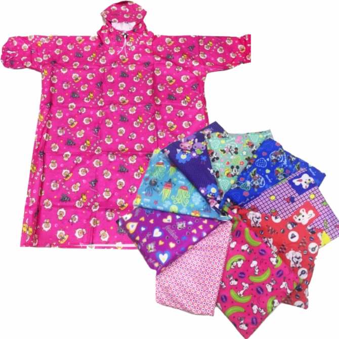 [HCM]Áo mưa bít trẻ em không xẻ tà (5 size) (họa tiết ngẫu nhiên)