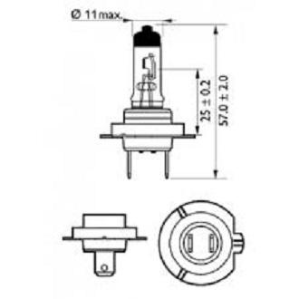 Đèn Philips Premium Vision Chân H7 12972PRC1 - 12V/55W