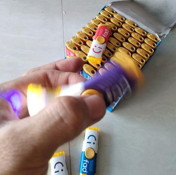 Bộ 5 Bật lửa khò con quay có đèn + bình nạp gas Hàn Quốc
