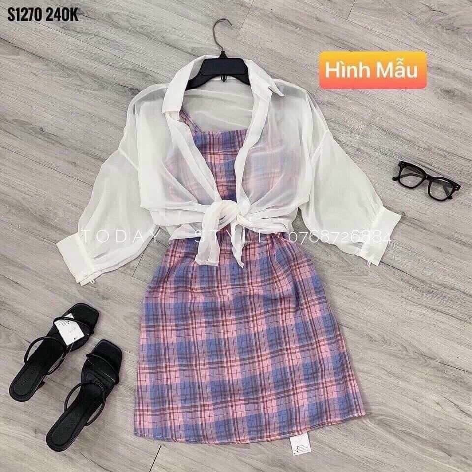 Đầm Váy Hai Dây CA RÔ