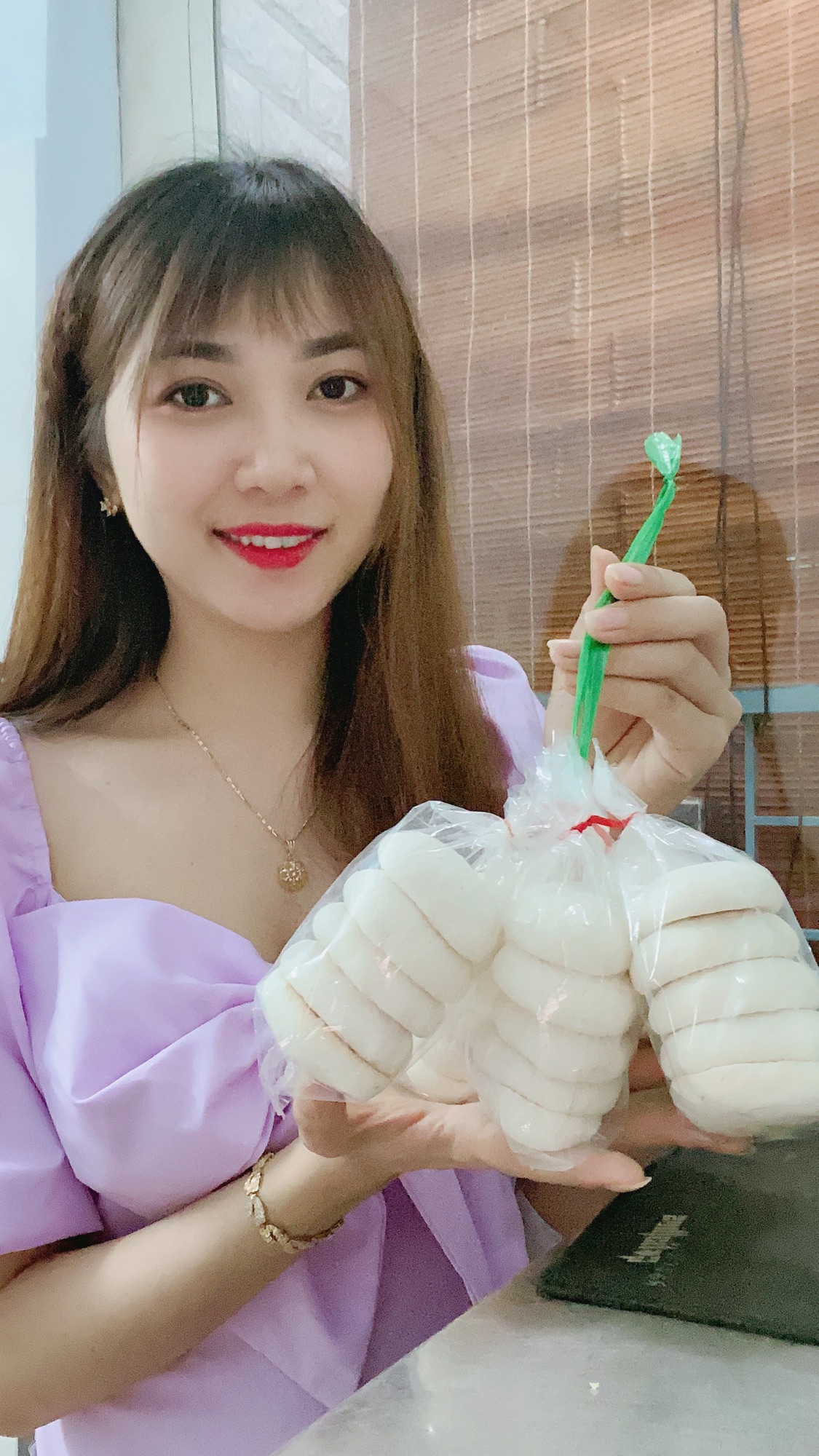 Xâu Bánh bao trắng lớn (1 xâu gồm 25 cái bánh lớn)