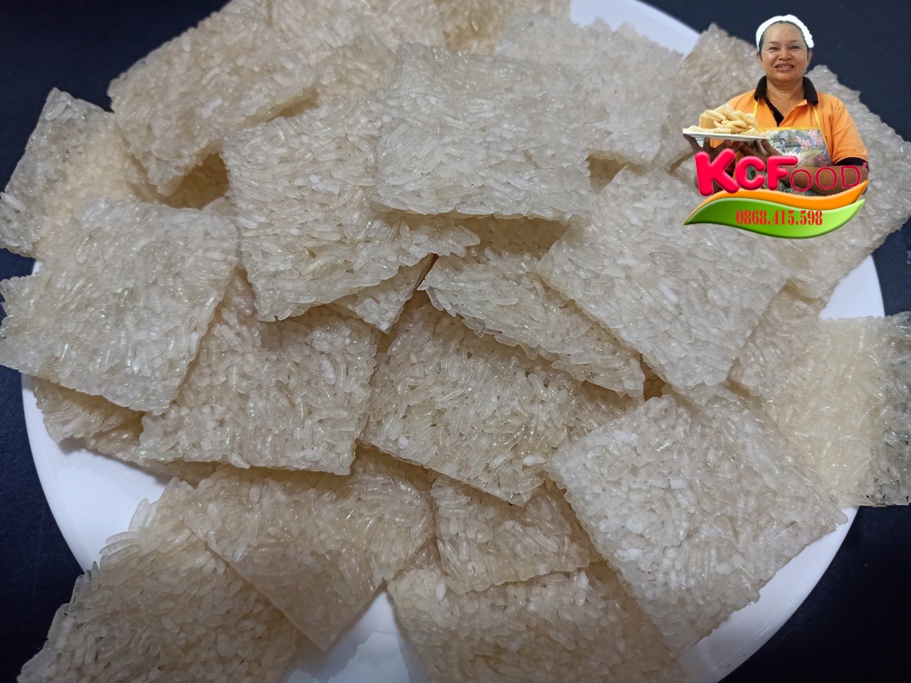 CƠM CHÁY NẾP 1KG CHƯA CHIÊN LOẠI 4X4CM