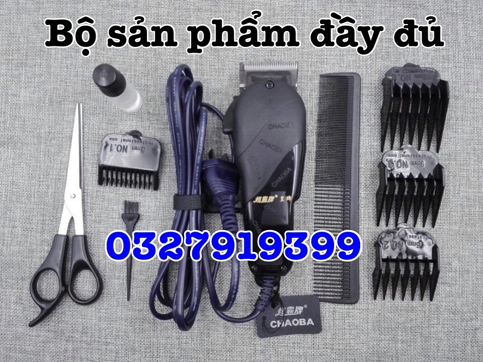 Chaoba Tông Đơ Cắt Tóc Cao Cấp CHAOBA 808B - Lưỡi Kép Titanium, Công Suất 10W, Thiết Kế Mạnh Mẽ, Vận Hành Êm Ái, Dễ Sử Dụng Cho Thợ Tóc Chuyên Nghiệp
