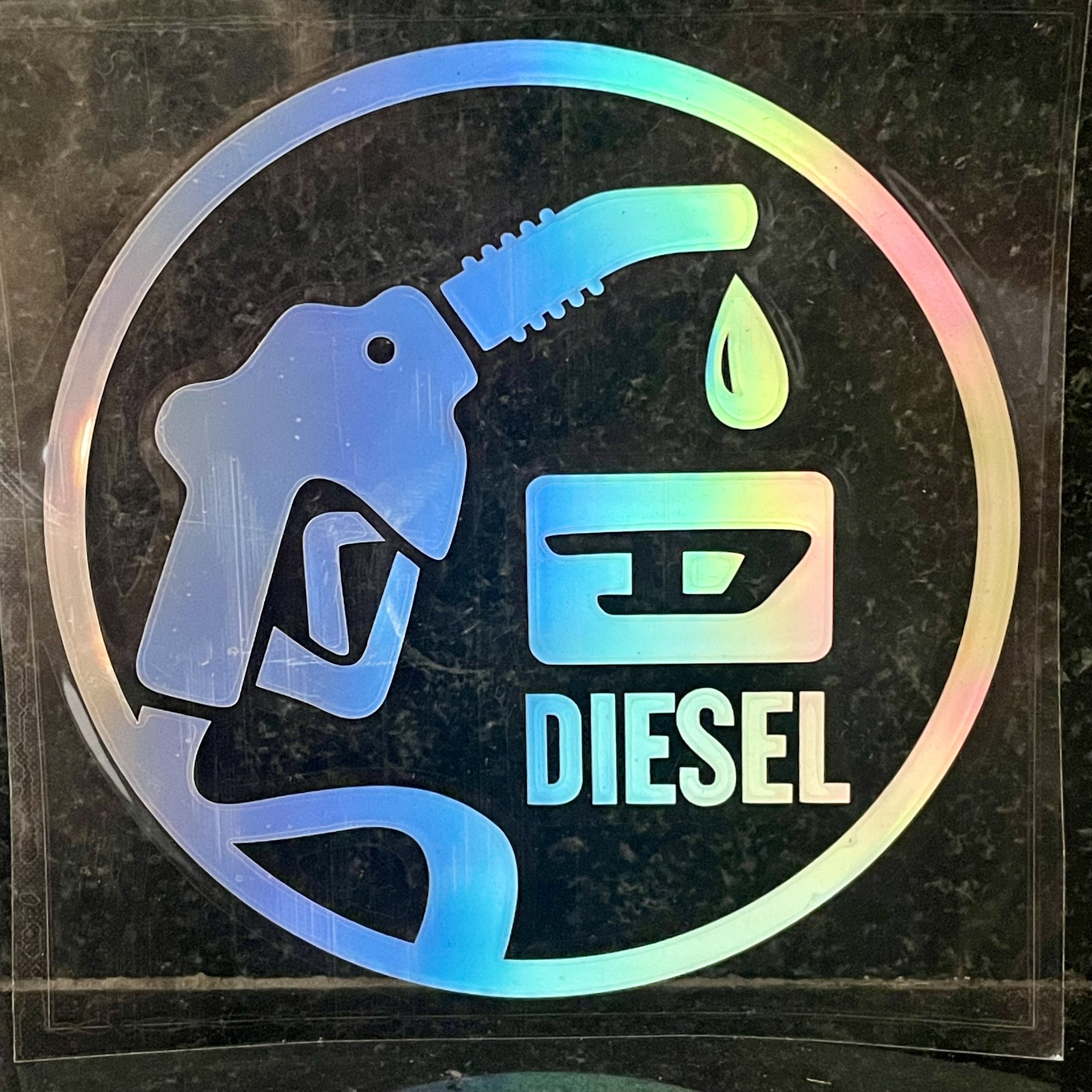 Tem 7 màu Diesel dán xe ô tô máy dầu