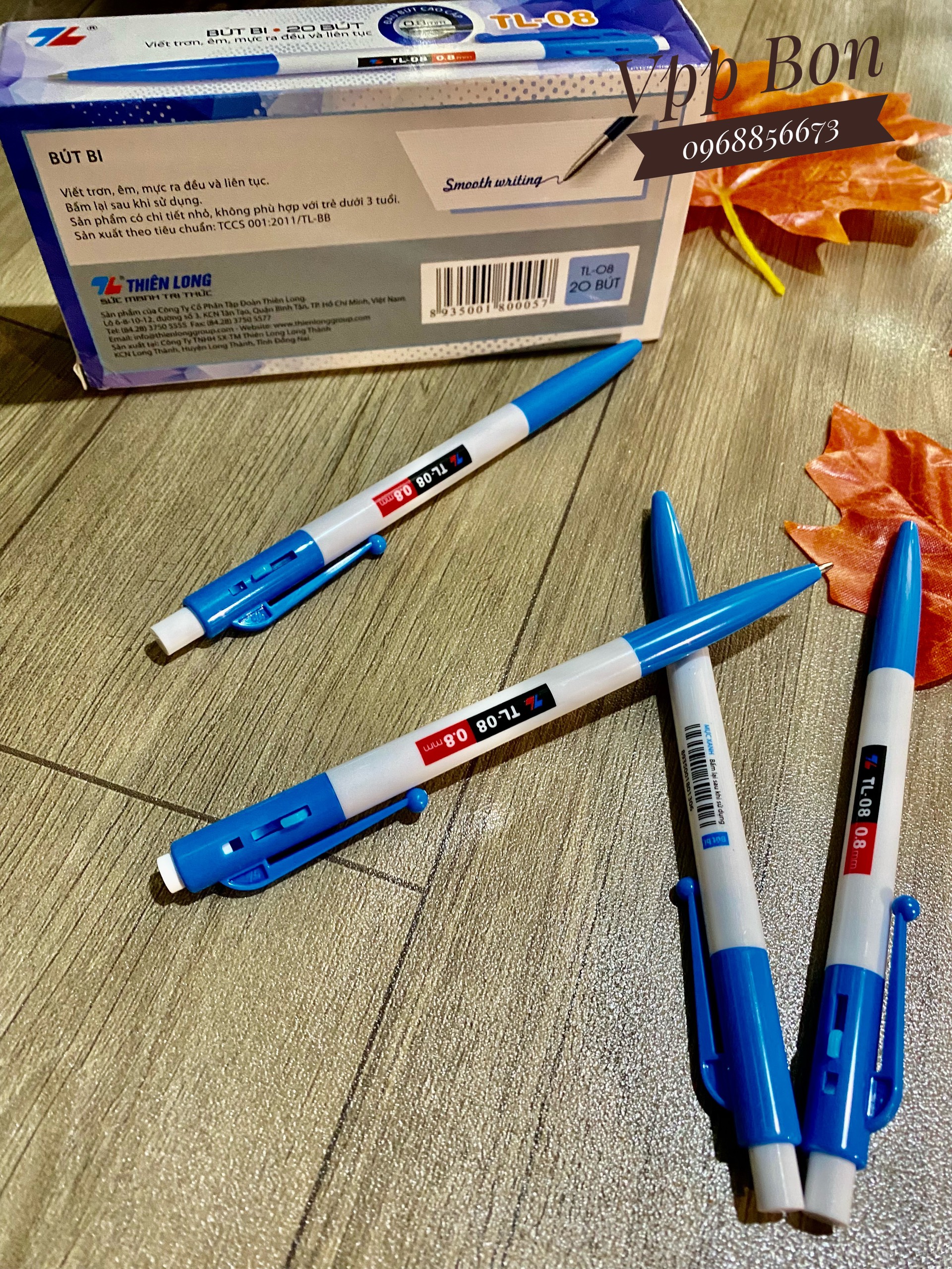 Bút Bi Thiên Long 08 Hộp 20 cây