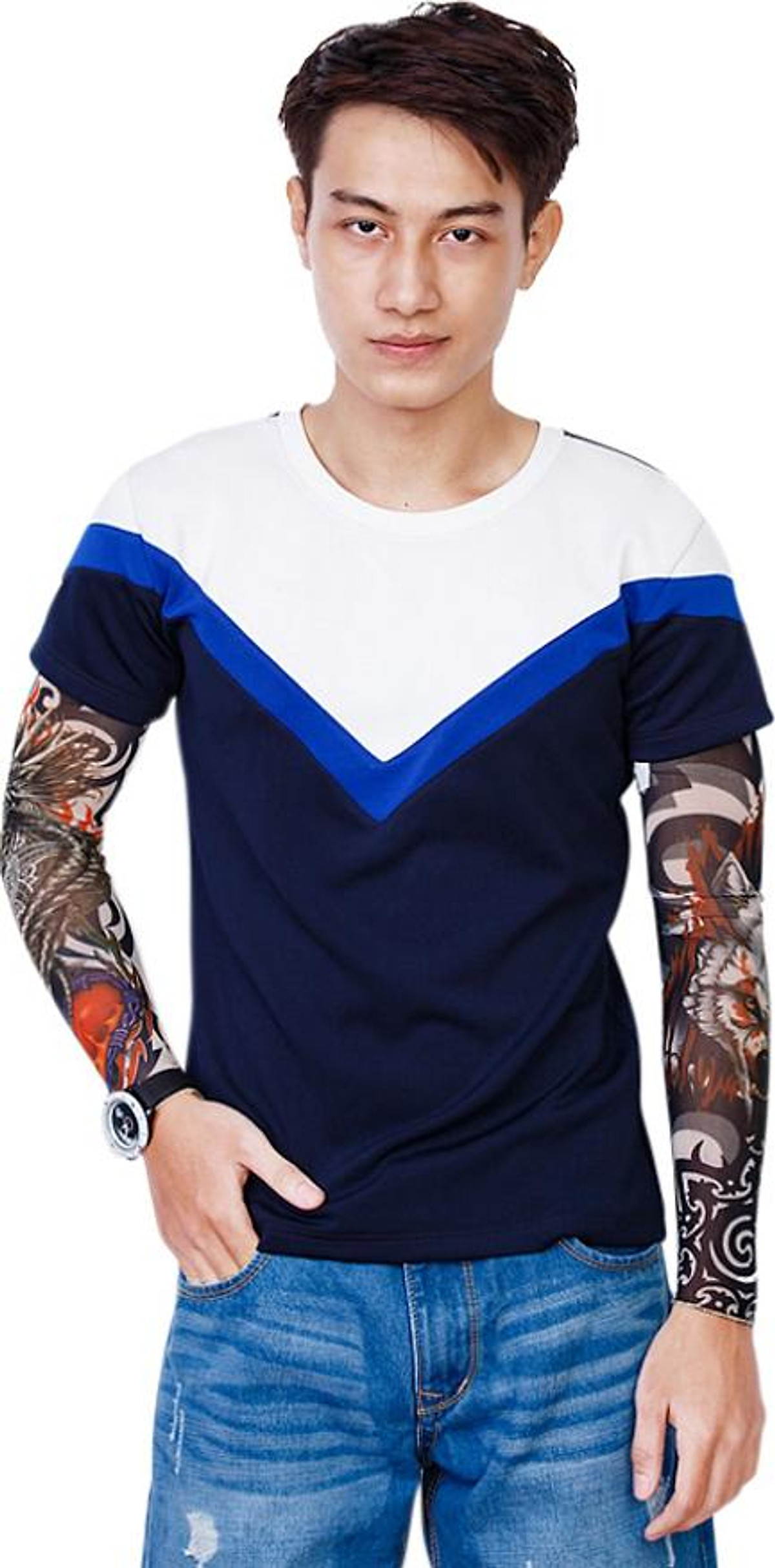 [HCM]Găng Tay Hình Xăm Tattoo 3D (2 Găng Tay Mẫu Ngẫu Nhiên)