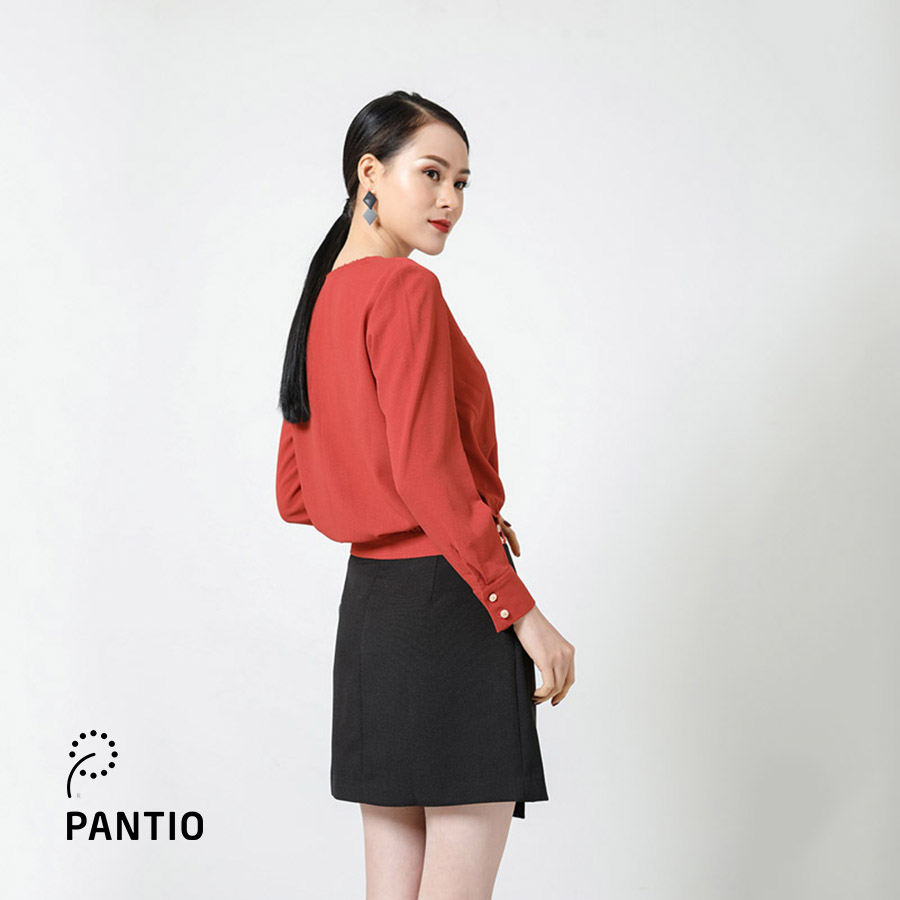 Áo sơ mi cổ tim cách điệu FAS31452 - PANTIO