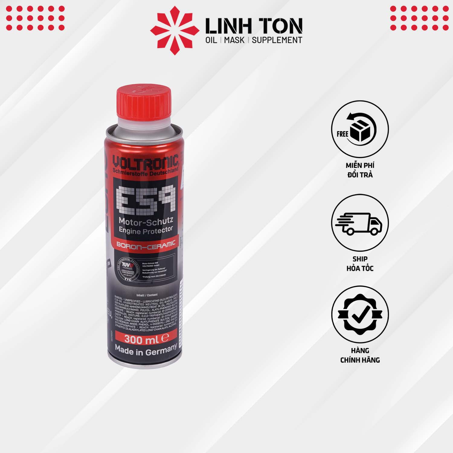 Phụ gia phủ sứ Voltronic E59 Motor-Schutz Engine Protector (Ceramic)
