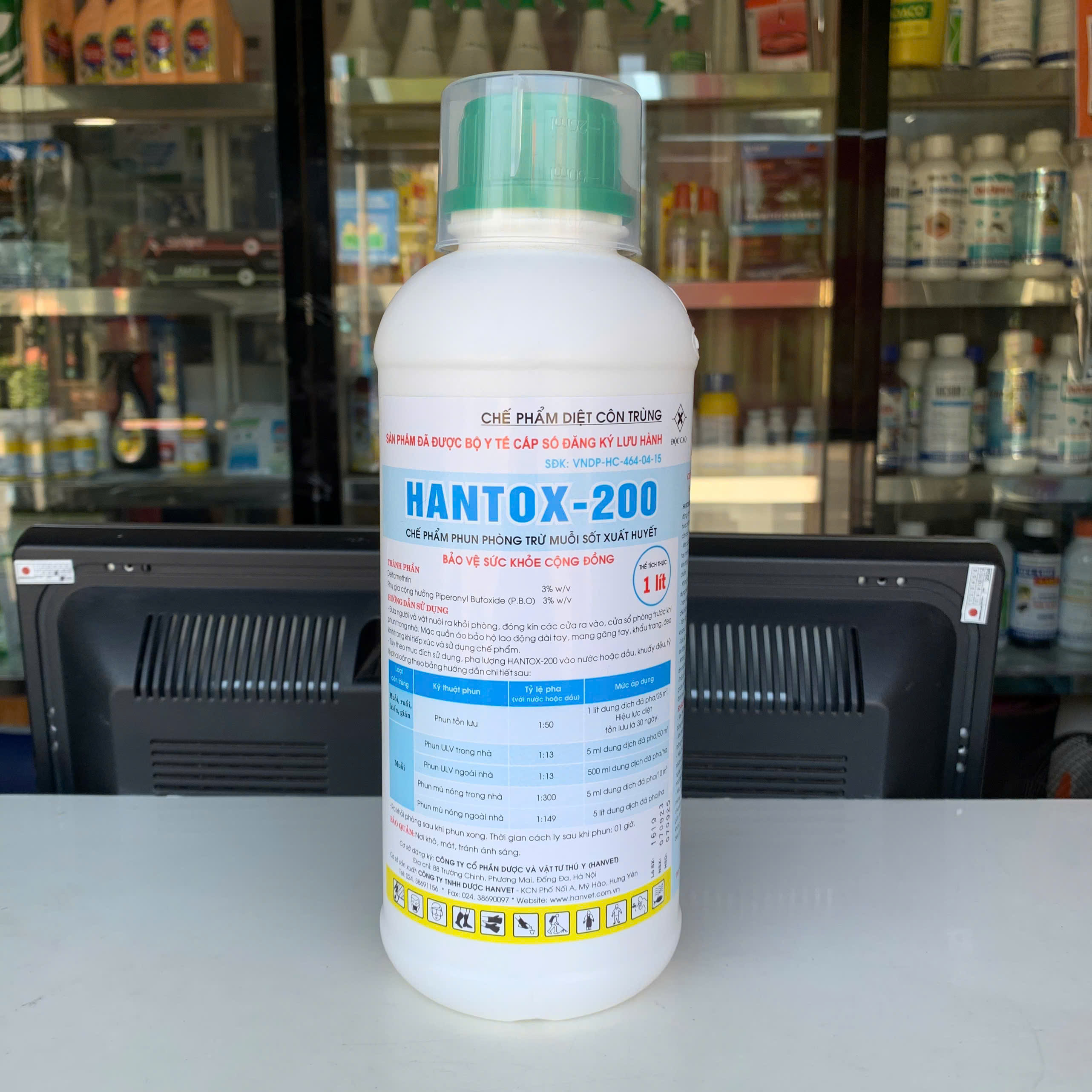 Thuốc diệt muỗi Hantox 200 (Chai 100ml, 1 lít)