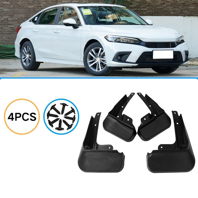 4Pcs Car Mud Flaps for Honda Civic 11Th 2022 Mudguards Splash Guards Fender