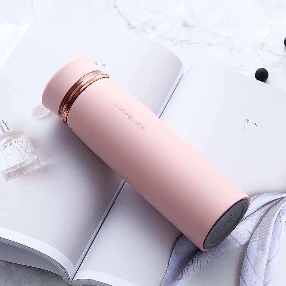 Bình Giữ Nhiệt Lock&Lock Feather Light 450ml LHC4131IVY/PIK
