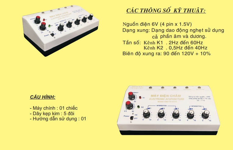 Máy điện châm Electronnic Acupuncuture