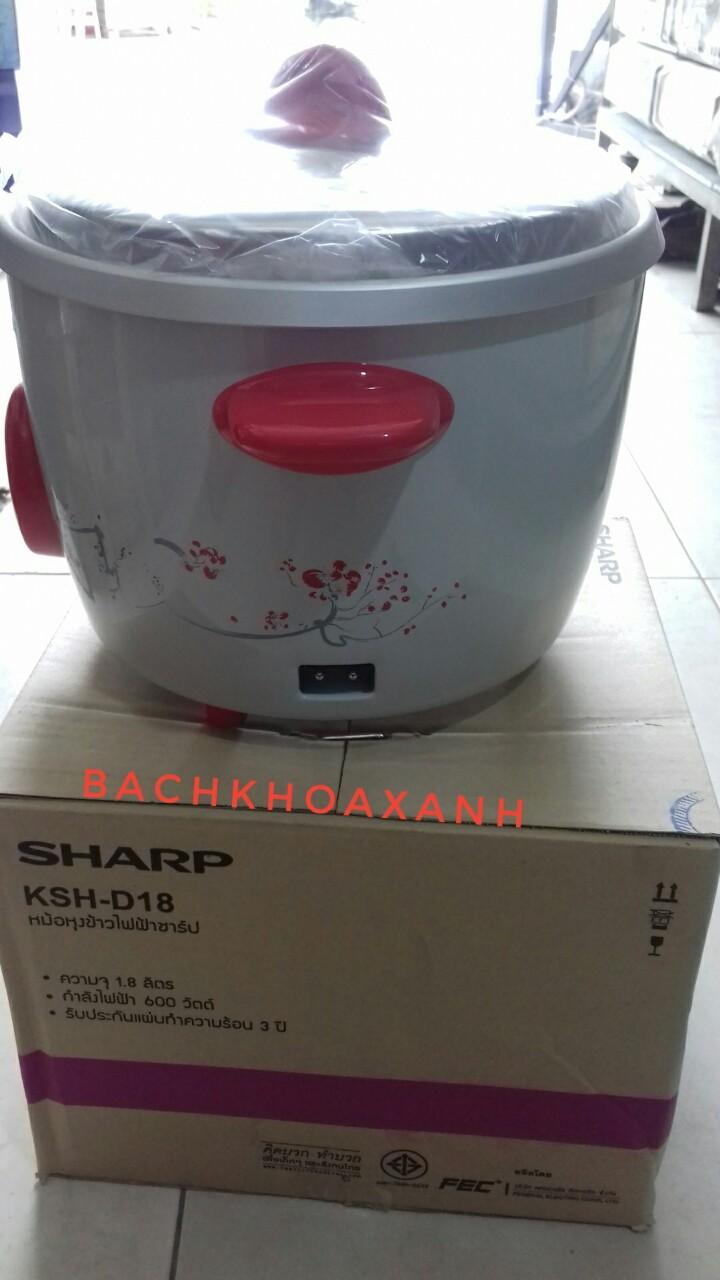 Nồi cơm điện Sharp 1.8 lít KSH-D18 ,Nhập Thailand.