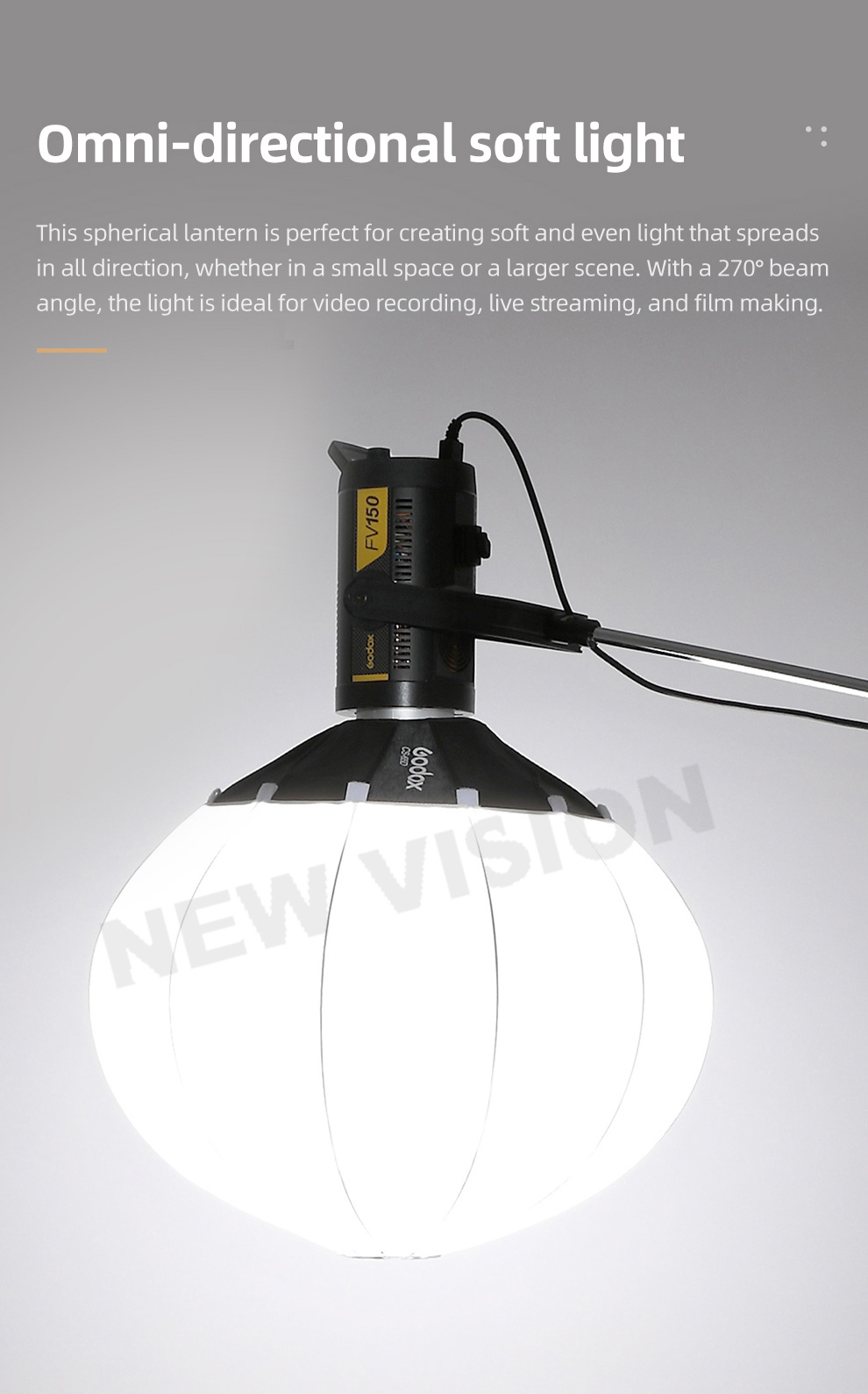 Softbox Cầu 65cm Godox - Softbox Godox Cầu 65cm - CS 65D