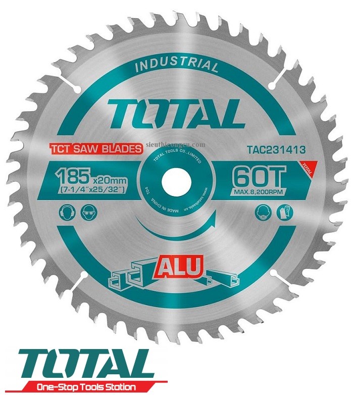 Lưỡi cưa gỗ 160mm 24 răng tct saw blades total chính hãng tac231341
