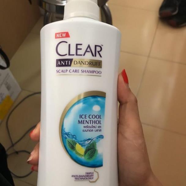 Dầu Gội Clear Men 400g Thái Lan- ICECOOL  MENTHOL
