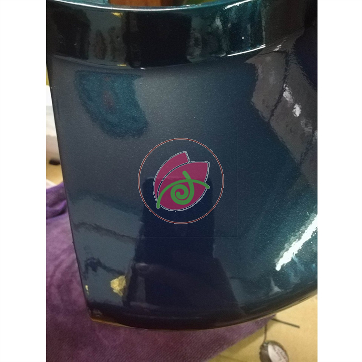 Wave Viscous Blue Bottle Samurai H612 Motorcycle Spray Paint