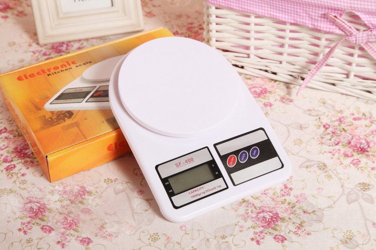Cân điện tử mini SF-400 (Trắng) 24h