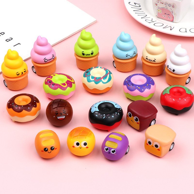 Combo 10 xe cót hình bánh và động vật dễ thương đồ chơi cho bé giao mẫu ngẫu nhiên