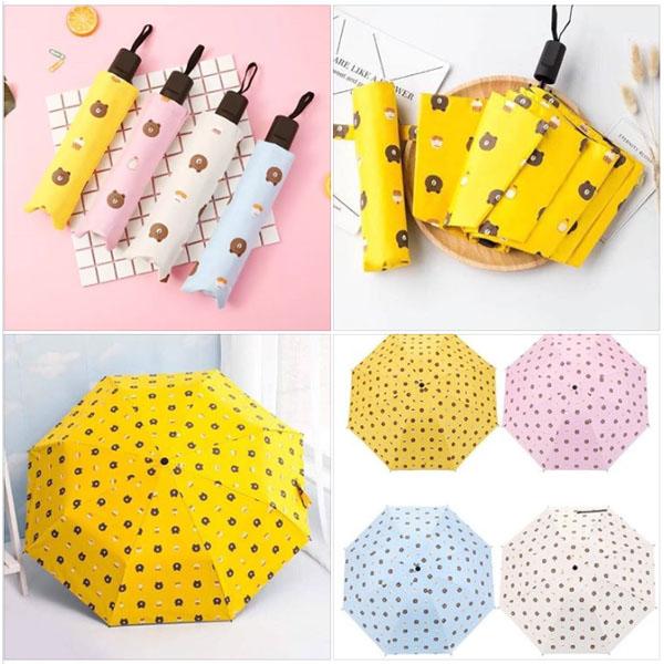 Dù hình gấu siêu cute, tiện lợi, gấp gọn, tiện dụng