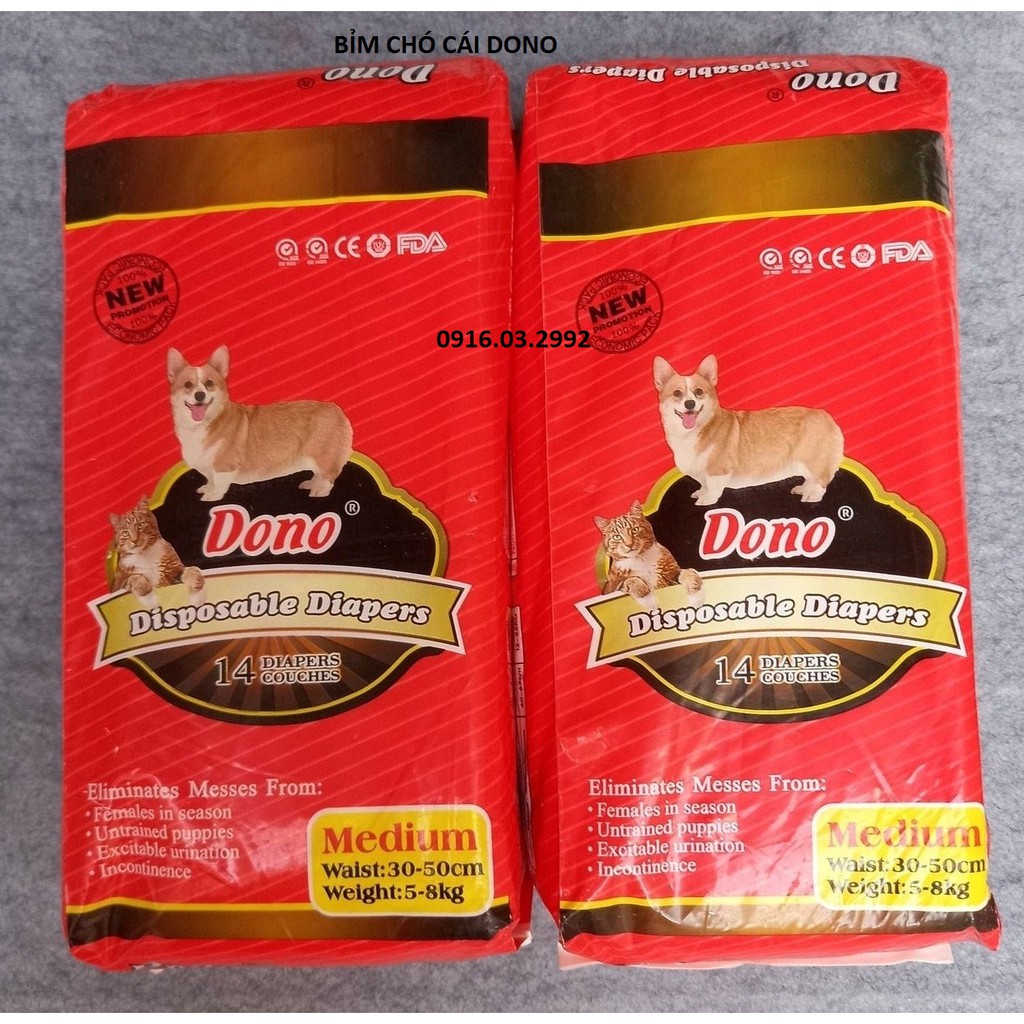 Bỉm Chó Cái Dono - M14 miếng