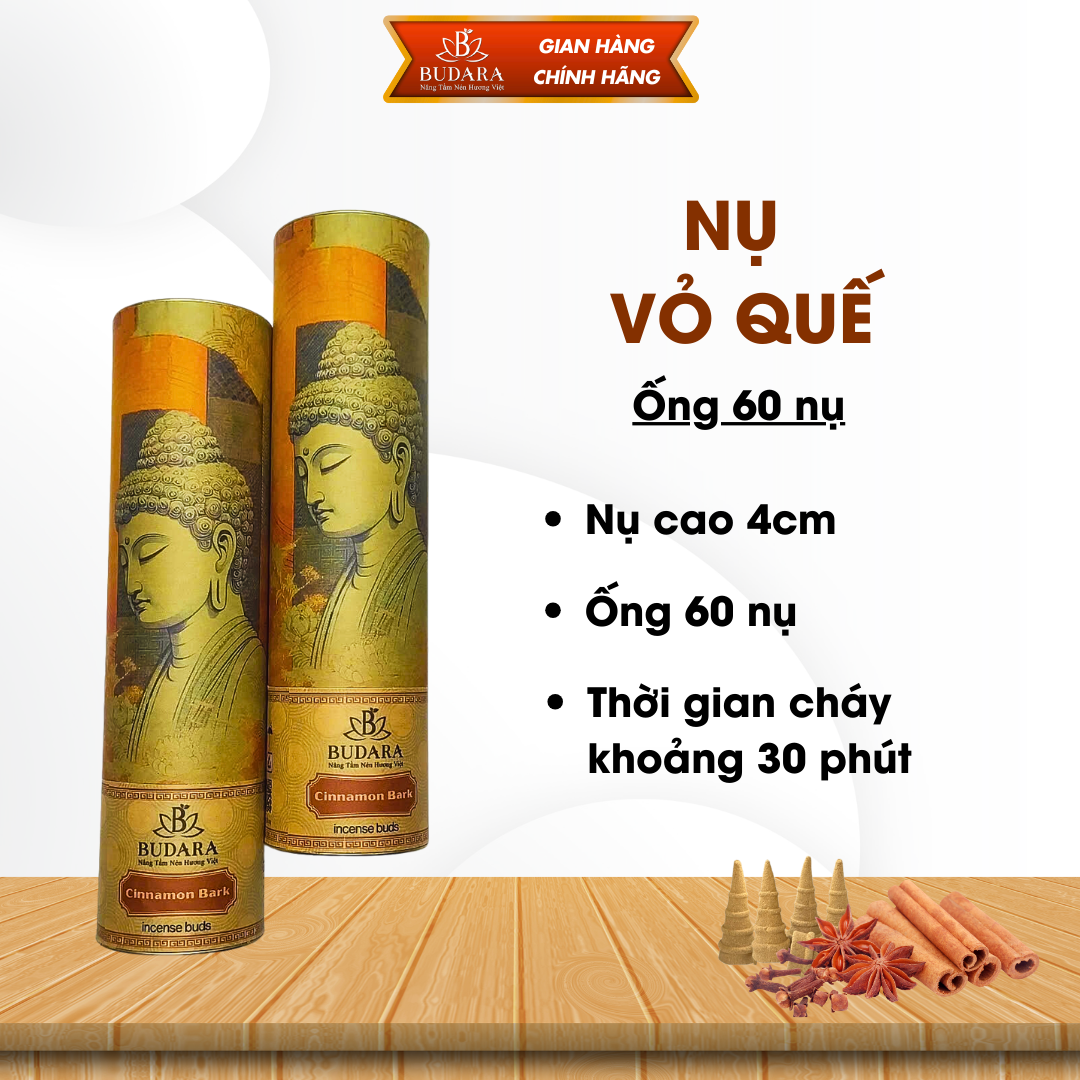 Nụ vỏ quế budara, nụ quế khâu, nhang thảo mộc budara