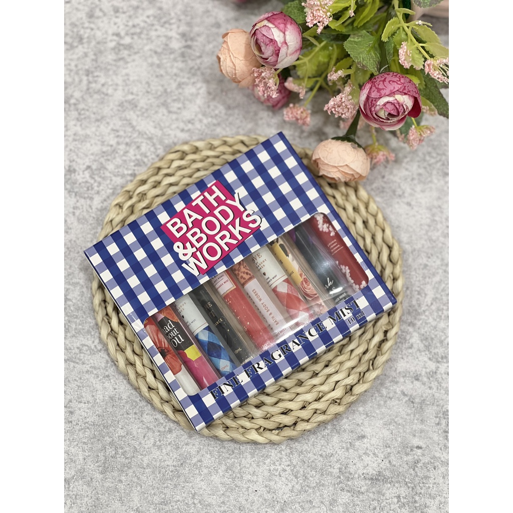 SET BODY MIST BATH & BODY WORKS 10ML CÓ HỘP