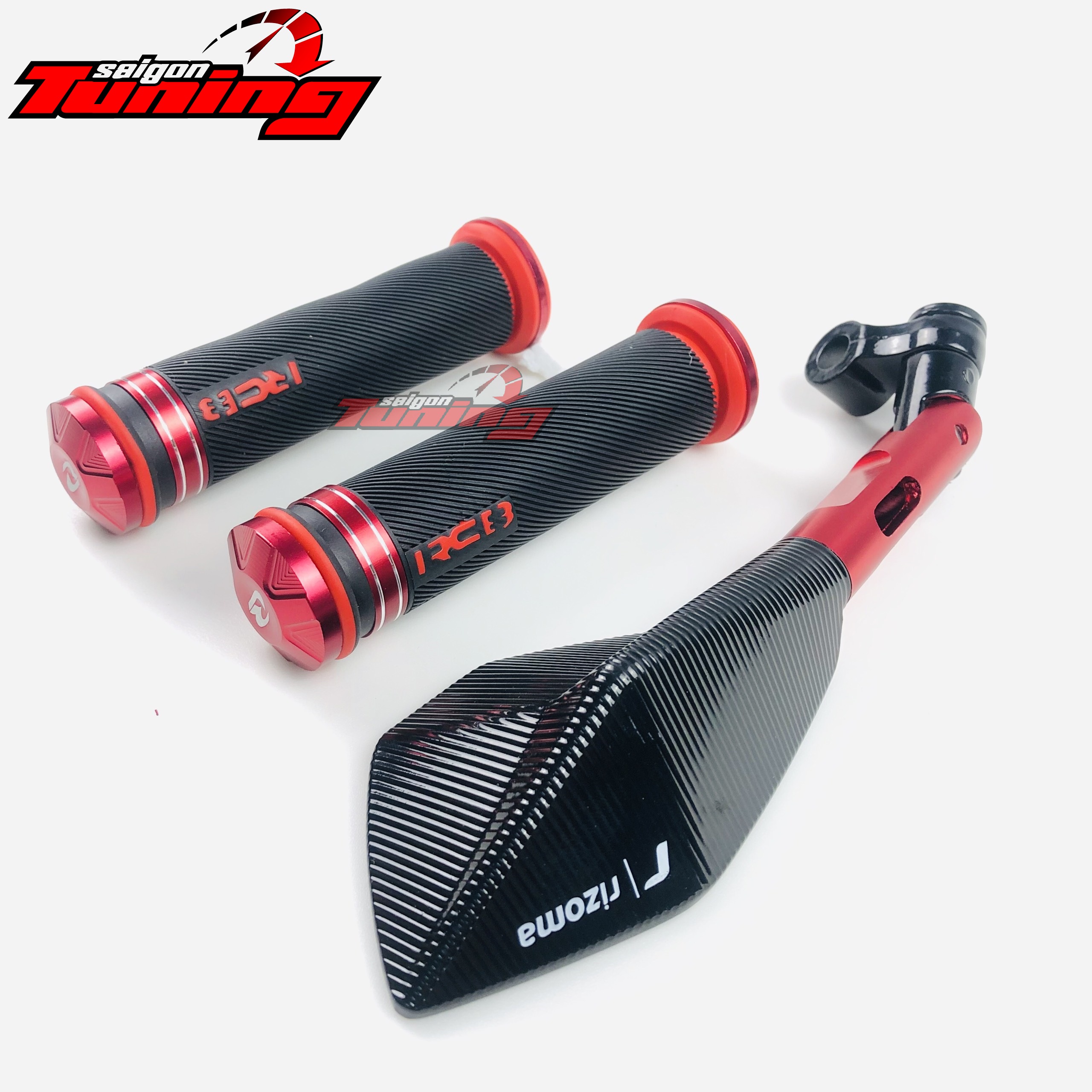 Combo 2: Bao tay RCB + gương - Màu Đỏ Red