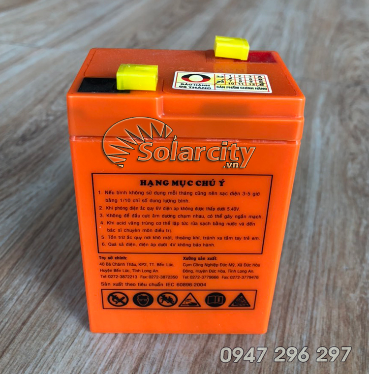 [HCM]Ắc quy Globe 6V-5Ah (WP5-6)