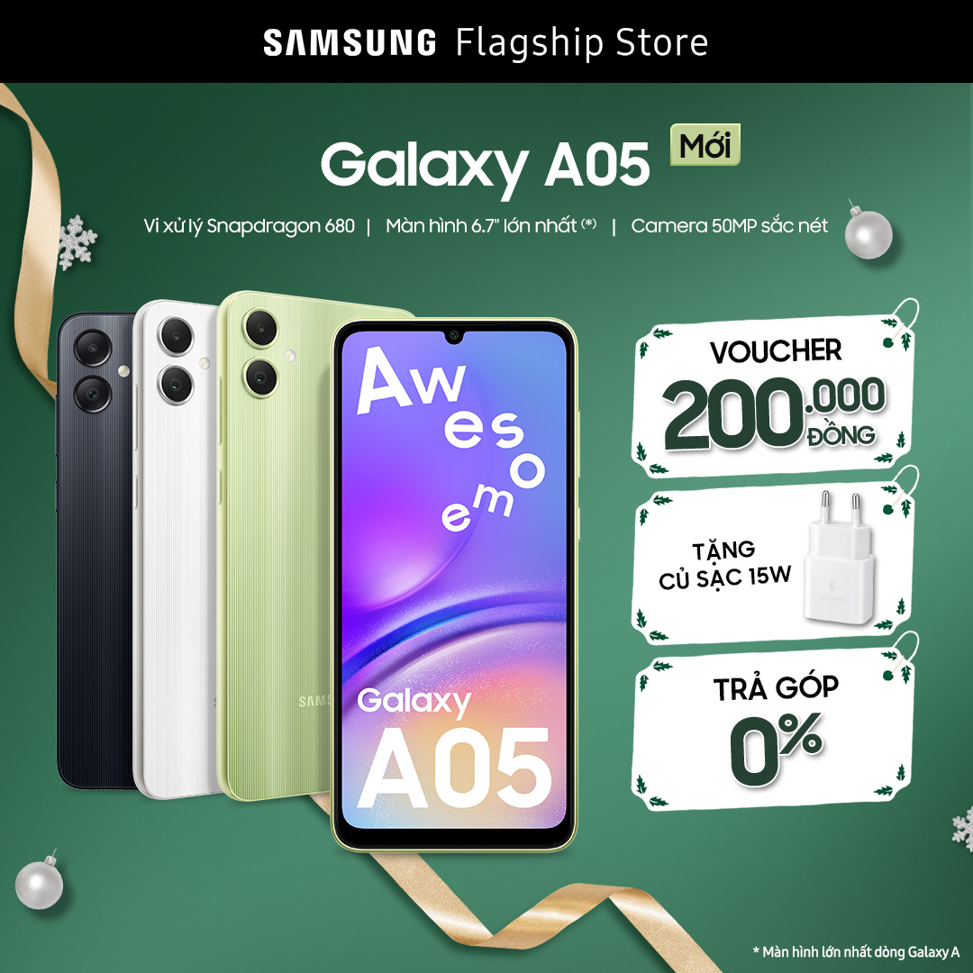 Điện thoại Samsung Galaxy A05 4GB/128GB