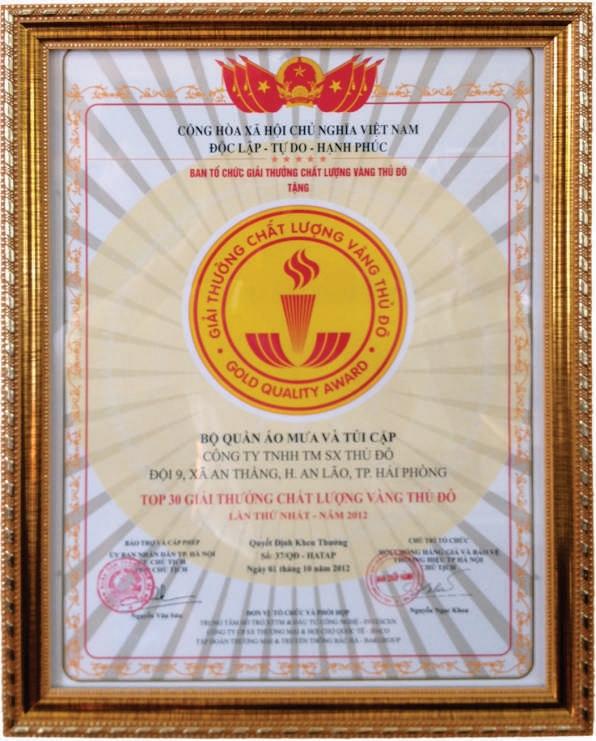 Áo mưa siêu bền Thủ Đô Vàng, Mã SP: A 845