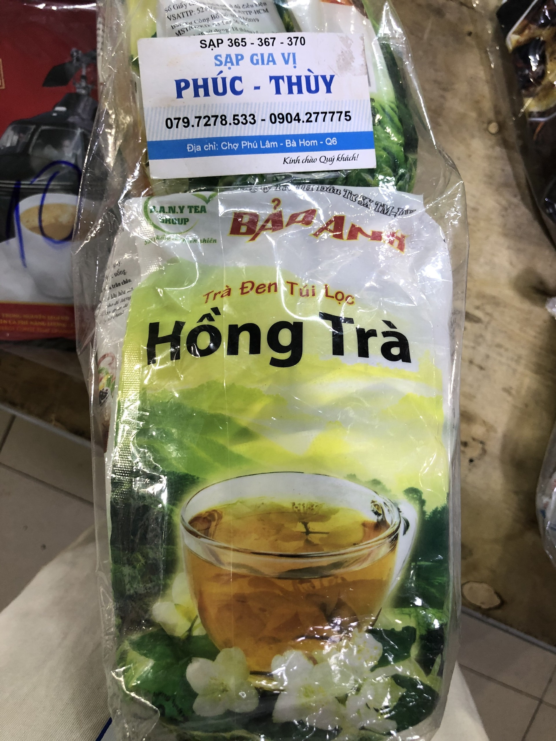 Hồng trà Bảo Anh, trà đen túi lọc
