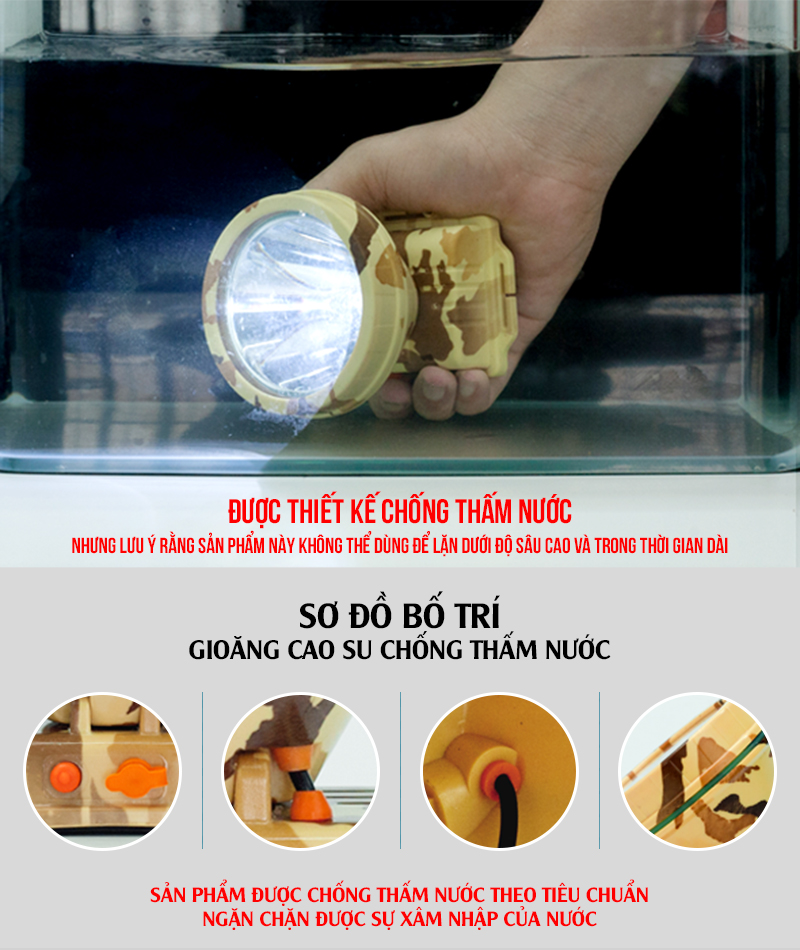 Đèn Pin Đội Đầu Cao Cấp - CKV 8A - Bảo hành đổi mới 4 tháng